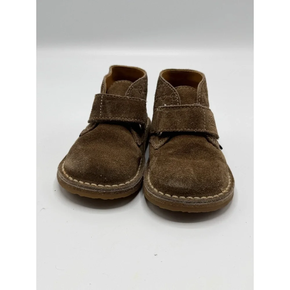 Gucci GG Monogram Suede Brown 271082 Toddler Size EU 20 -US 4.5C/5C